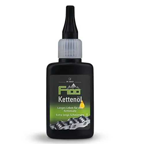 Produktbild: DR. WACK F100 Kettenöl für Fahrrad 50 ml - Kettenschmiermittel für weniger Verschleiß & Reibung - Kettenpflegeöl mit Langzeitwirkung - Schmiermittel für alle Fahrräder - Hochwertige Fahrradpflege