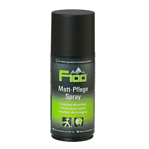 Produktbild: DR. WACK F100 Matt-Pflege Spray 250 ml - Fahrrad Lackspray mit Abperl-Effekt - Pflegespray für langanhaltenden Schutz - Für matte Oberflächen & Helme geeignet - Hochwertige Fahrradpflege