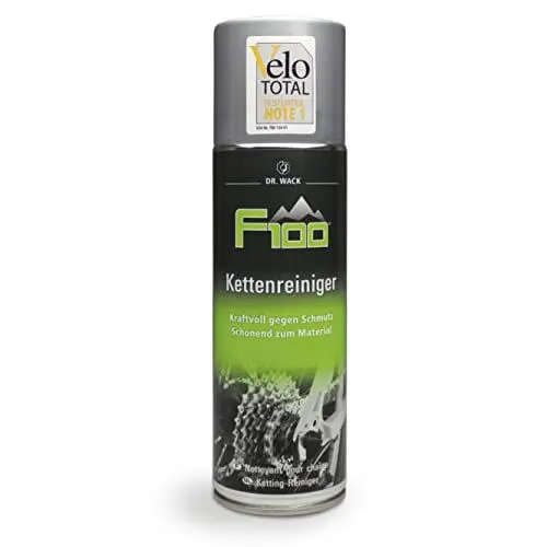 Produktbild: DR. WACK F100 Kettenreiniger für Fahrrad 300 ml - Effektive Kettenreinigung & Kettenschmierung - Schutz vor Kettenverschleiß - Kettenreiniger-Spray für alle Fahrradketten - Hochwertige Kettenpflege