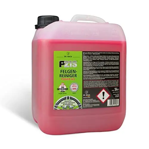 Produktbild: DR. WACK P21S Felgenreiniger Power Gel 5 Liter - Felgen-Spray mit Gel-Formel & Wirkindikator - Schnelle & schonende Reinigung - säurefrei & biologisch abbaubar - Hochwertige Autopflege