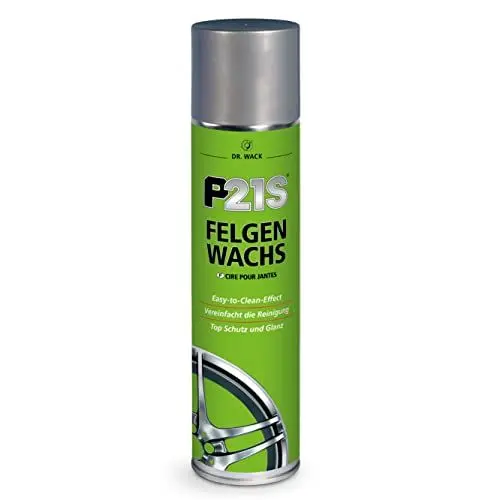 Produktbild: DR. WACK P21S Felgen-Wachs für Auto 400 ml - Felgen-Spray mit Abperleffekt - Felgenschutz für Auto - Easy-to-Clean-Effect für schnelle Reinigung - Hochwertige Autopflege