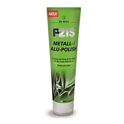 Produktbild: DR. WACK P21S Metall- / Alu-Polish 100 ml - Polierpaste für Metallteile - Effektive Autopolitur & Korrosionsschutz - Hochglanz & Schutz für alle Metalle - Hochwertige Autopflege