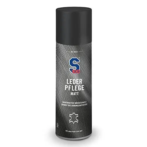 Produktbild: DR. WACK - S100 Leder-Pflege matt 300 ml - Farbloses Lederpflege Spray für Motorradbekleidung - Erhalt des Matteffekts & Schutz vor Nässe - Für Glatt- & Rauleder geeignet - Hochwertige Motorradpflege