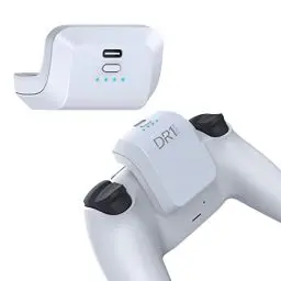Produktbild: DR1TECH GameBat Akku Für Dualsense PS5 Controller 1500 Mah - Verdoppeln Sie Ihre Spielzeit - PS5 Controller Zubehör (Amazon Exclusive)