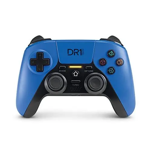 Produktbild: DR1TECH ShockPad II Controller Für PS4 / PS3 Kabelloser - Gaming Joystick DESIGN NEXT-GEN Kompatibel Mit PC/IOS - Touch Pad Und Doppelter Vibration (Blau)