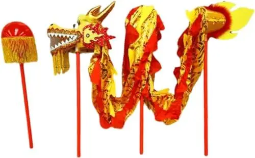Produktbild: Drachentanz Löwentanz Requisiten Performance 3 M Seidendrachentanz, Satintuch, Drachen, Drachen- Und Löwentanz-Requisiten, Outdoor-Aktivität, Klassischer Drachentanz Im Chinesischen Stil Chinesischen