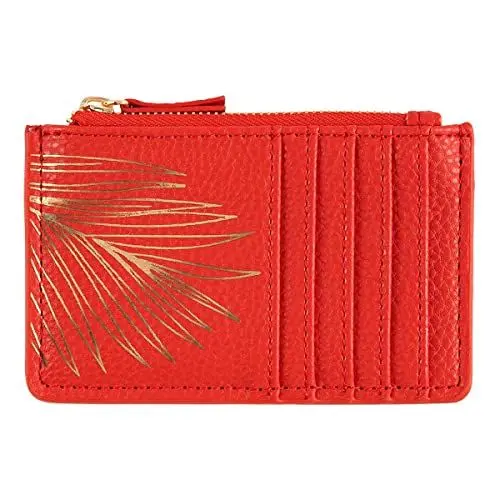 Produktbild: DRAEGER PARIS 1886 Unisex Erwachsene Reißverschluss, goldfarben, Rot Kartenhalter