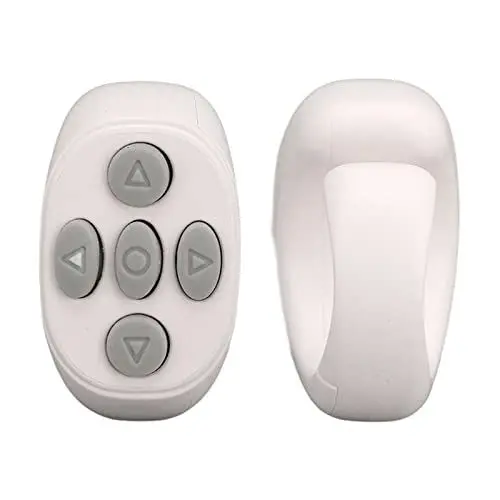 Produktbild: Drahtlose Fernbedienung Page Turner, Drahtlose Handy Fernbedienung, Bluetooth Ring Fernbedienung Zum Ansehen von Videos, Elektronische Buch Fernbedienung, Page Turner, Fernbedienung für Video,(Weiß)