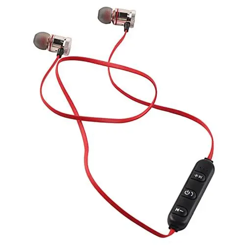 Produktbild: Akozon Drahtloser Bluetooth Sport, Magnet Drahtloser Bluetooth Sport Kopfhörer für Android, Gold