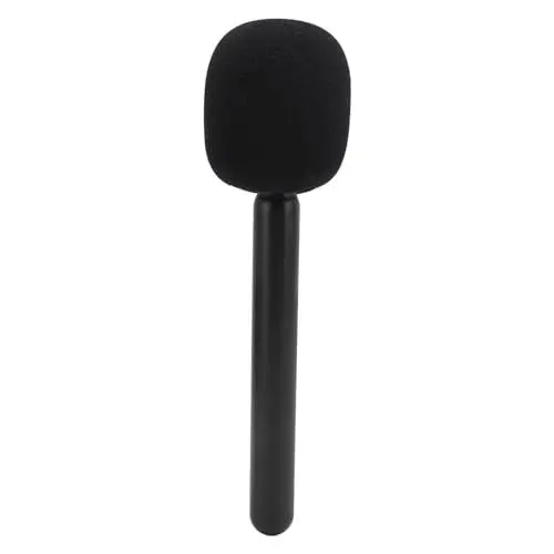 Produktbild: Drahtloses Mikrofonadapter-Handgriff, leichtes ABS Mic Handle für Wireless GO II, Hollyland Lark 150, G1, Movo, für Mic 1 und 2, Schwarz