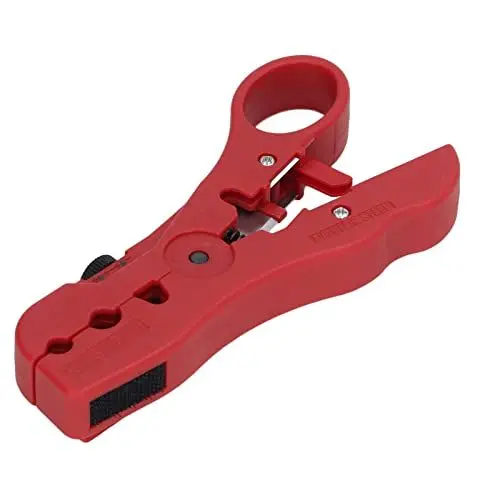 Produktbild: Drahtschneider-Abisolierer, Kabelabisolierer, Koaxialkabel, Koax-Abisolierwerkzeug, Einschneidende Klinge, Rund für RG6, RG11, RG59, RG7, Abisolierzangen