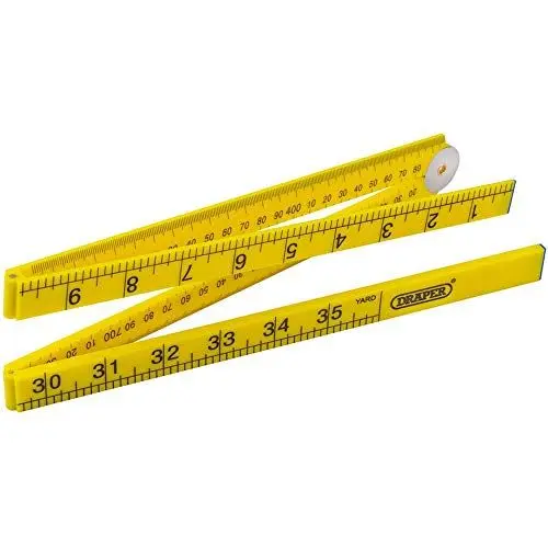 Produktbild: DRAPER SGP-/1 Meter Kunststoff Zollstock, blau, 1 m
