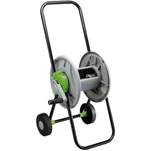 Produktbild: Draper Gartenschlauchtrommel, 45 m Speicherkapazität, tragbares Design und Höhenverstellung, abgewinkelter Schlauchanschluss, Schlauchtrommeln ohne Schlauch, 25060