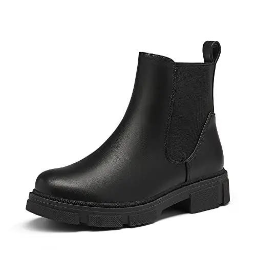 Produktbild: DREAM PAIRS Damen Chelsea Stiefel Stiefeletten Ankle Chelsea Booties SCHWARZ SDAB2205W-E Größe 40 (EUR)