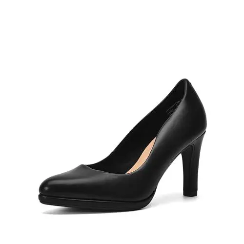 Produktbild: DREAM PAIRS Damen Pumps mit spitzer Zehenpartie, Elegante Stiletto Klassische high Heels für Party, Frauen Abendschuhe SDPU2441W-E SCHWARZ-PU Größe 40 (EUR)