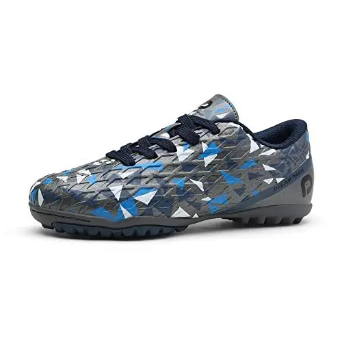 Produktbild: DREAM PAIRS Fußballschuhe Kinder Jungen Fußballschuhe Mädchen Atmungsaktive Fussball Schuhe Unisex Grey/ROYAL/Blue SDSO223K-E Größe 33 (EUR)