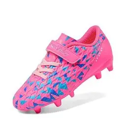Produktbild: DREAM PAIRS Fußballschuhe Kinder Jungen Fußballschuhe Mädchen Atmungsaktive Fussball Schuhe Unisex Halle Trainingsschuhe Sportschueh für Outdoor,Size 31,Pink/Königsblau,SDSO2307K
