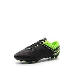 Produktbild: DREAM PAIRS Herren Fußballschuhe Jugen Trainingsschuhe Professionelle Stollen Spikes Cleats Outdoor Sport Football Schuhe,Size 43,SCHWARZ/NEONGRÜN,160859-M-E