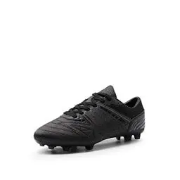 Produktbild: DREAM PAIRS Herren Fußballschuhe Jugen Trainingsschuhe Professionelle Stollen Spikes Cleats Outdoor Sport Football Schuhe,Size 44,SCHWARZ/DUNKELGRAU,160859-M-E