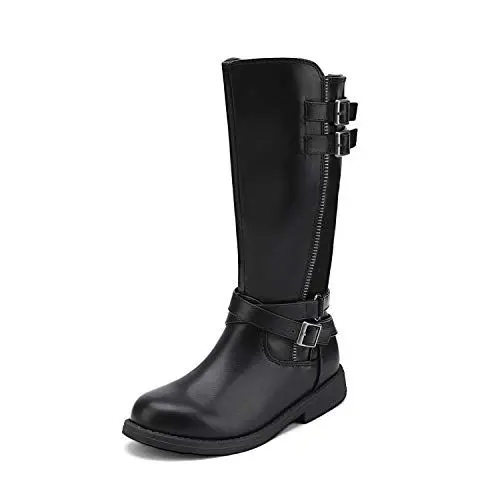 Produktbild: DREAM PAIRS Mädchen modische Reitstiefel Kinder Herbststiefel Boots hohe Stiefel Boots SCHWARZ 30 LUCKID-03