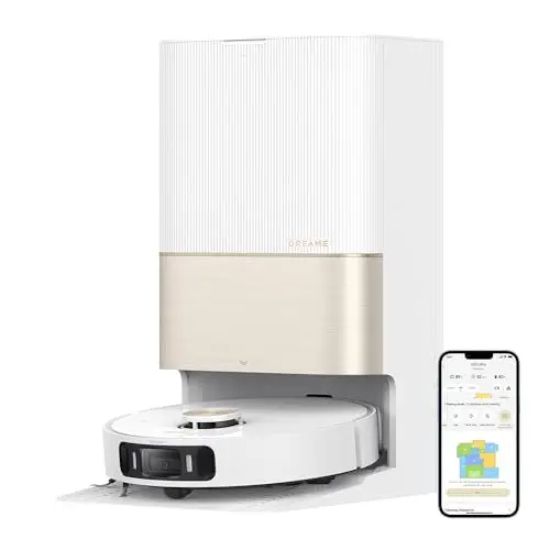 Produktbild: dreame X30 Ultra Roboter-Staubsauger- und Wischkombination mit Omni-Selbstreinigungsstation, abnehmbarem und anhebbarem Wischmopp, intelligenter Teppichreinigung, 8.300 Pa Saugleistung Weiß