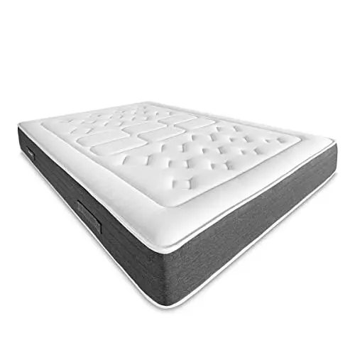 Produktbild: Dreaming Online - Viskoelastische Matratze Bio Nature | umweltfreundlich | Dicke 24 cm | Härte und Komfort | mittlere Härte, milbendicht, antibakteriell und hypoallergen. 105 x 190