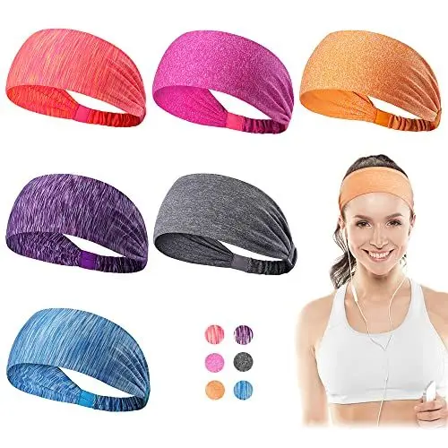Produktbild: Dreamlover Stirnband Damen Sport, Stirnband Damen Dünn, Haarband Sport Sommer, 6 Stücke