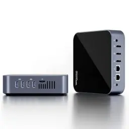 Produktbild: DreamQuest Mini PC,Intel Ν95-32GB DDR4 + 1TB M.2 NVMe SSD, vorinstalliertes Windows 11 Pro, WiFi 5/BT4.2/USB 3.2/4K@60 Hz/Gigabit Ethernet Mini Tower Computer, geeignet für Zuhause/Büro