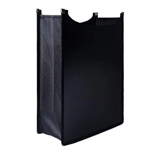 Produktbild: D.RECT 6 Stück Heftbox A4 Schulranzen, oben offen, Kinder Schulheftbox aus Plastik für Schnellhefter, Bücher, Schulhefte, Blöcke und Unterlagen, stabile Heftmappe für den Rucksack, Schwarz