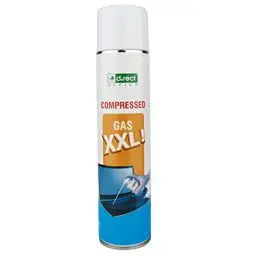 Produktbild: D.RECT Druckluftspray 600ml | Air duster PC Reinigungsset Reinigungs Spray Cleaner | Druckluftreiniger Für Die Reinigung Von Tastatur, Computer, Kamera, Handy