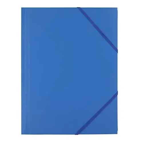 Produktbild: D.RECT Eckspannermappe Eckspanner Gummizugmappe Sammelmappe Ordnungsmappe mit Gummiband aus PP Blau