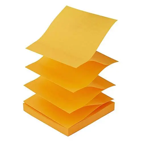 Produktbild: D.RECT Haftnotizen Zig-Zag Z-Notes 76x76mm orange 100 Blatt