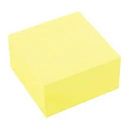 Produktbild: D.RECT - 009505 Haftnotizwürfel Super Sticky Notes |Notiz Klebezettel | Selbstklebende Haftnotizzettel in 51x51mm 400 Blatt Gelb