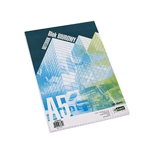 Produktbild: D.RECT - 009600 Briefblock | Karierter Schreibblock | Kariert Block | Notizblock 70 g/m² | A5 | 100 Blatt