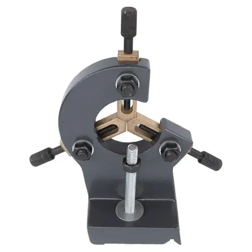 Produktbild: Drehmaschinen-Mittelauflage, Metallfeste Mini-Drehbank-Lünette mit 3 Kontakten, Lünette Zum Drechseln Multifunktionaler Drehmaschinenstabilisator Fest für 0618 CJ18 CJ0618A 7x12