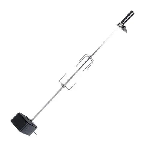 Produktbild: Drehspieß-Set aus Edelstahl, Stabiler Rotierender Motor, 15 Kg Tragkraft, Material aus Edelstahl 304, Geeignet für Verschiedene Grillanforderungen Im Freien
