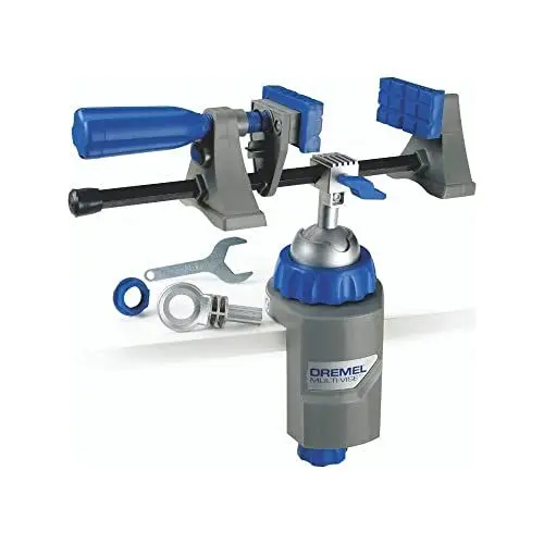 Produktbild: Dremel 2500 Multi Vise - Multi Schraubstock (mit Abnehmbare Soft-Spannbacken und Werkzeugständer-Adapter zum Halten von Werkzeugen) (Energieklasse A), 26152500JA