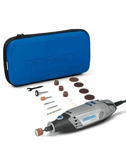 Produktbild: Dremel 3000 Multifunktionswerkzeug 130W, Set mit 15 Zubehörteilen, Variable Drehzahl 10.000-33.000 U/min zum Schneiden, Schleifen, Gravieren, Polieren, Schärfen, Reinigen, Schnitzen