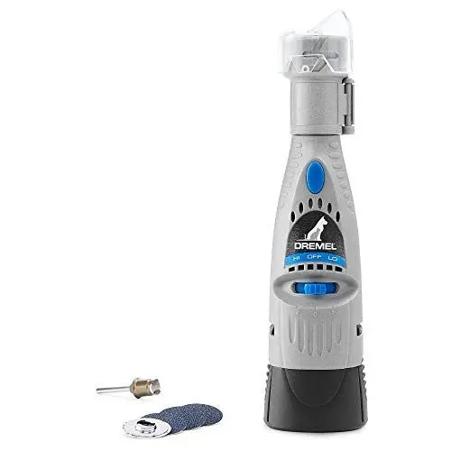 Produktbild: Dremel 7020 PGK Elektrischer Krallenschleifer mit Leise Motor, Nagelknipser Set (mit 4 Zubehören·· Variable Drehlaufzahl von 7.000-18.000 1/min zum Schleifen von Krallen von Katzen und Hunden)