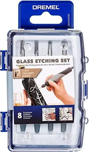 Produktbild: Dremel Glas Gravur Set 8tlg. (für Dremel Multifunktionswerkzeug)