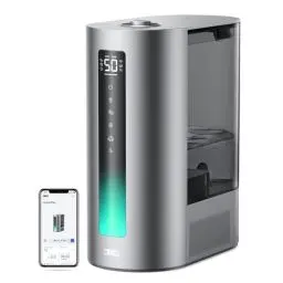 Produktbild: Dreo 6L Smart Luftbefeuchter für große Räume, Warm- und Kaltnebel für Schlafzimmer, 60 Std. Laufzeit, präziser Feuchtigkeitssensor, Aromadiffusor und kompatibel mit Alexa.