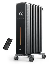 Produktbild: Dreo Ölradiator Energiesparend, 2000W Elektroheizung mit 9 Rippen, 3 Heizstufen, 4 Modi, 24h Timer, Überhitzungs-Kippschutz, Leiser Radiator Heizung Elektrisch mit Thermostat, OH521