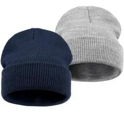 Produktbild: DRESHOW 2 Stück Kleinkind Beanie Kinder Wintermützen Kinder Weich Stricken Unisex-Mütze für Baby Jungen Mädchen Warm Mütze Mützen für 6 Monate-7 Jahre