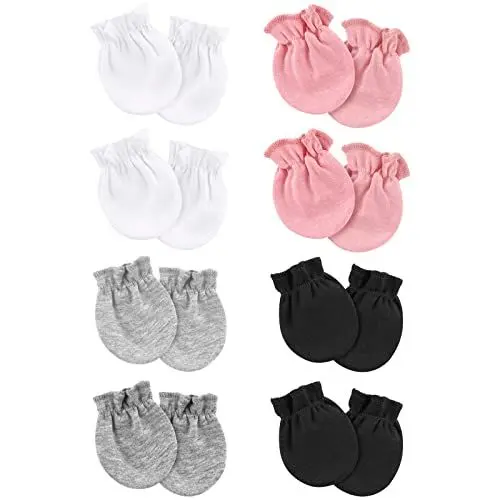 Produktbild: DRESHOW Neugeborenes Baby Fäustlinge Kleinkind Handschuhe Keine Kratzer Fäustlinge Baumwolle Handschuhe für 0-6 Monate