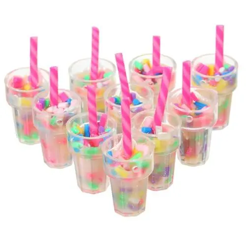 Produktbild: DRESSOOS 10 Stück Harz Mikrolandschaft Miniatur Milchtee Requisite Spielzeug Puppenhaus Milchtee