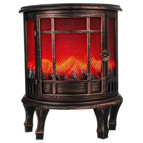 Produktbild: DRESSOOS 1Stk Kamin Holzkohle Wind Lampe elektrische Laterne Elektrokamin mit LED-Einsatz Polsterbesatz büro Dekoration Office Decoration Bettlampe Kaminlicht Elektrische Bauteile Coffee