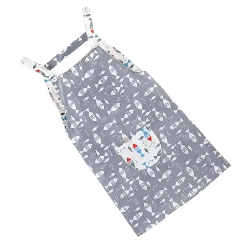 Produktbild: DRESSOOS Verstellbare Zeichenschürze Aus Baumwolle Kunstkittel Für Kinder Aquarell Weiche Baumwolle Cartoon-design Ideal Für