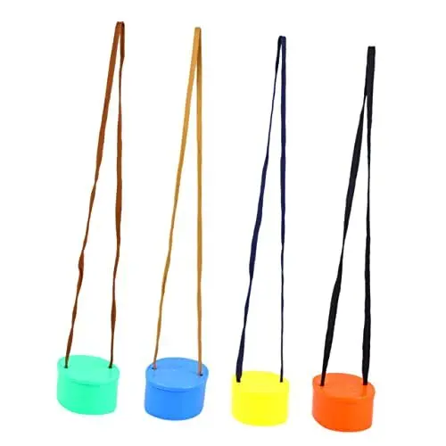 Produktbild: DRESSOOS 1 Paar Gleichgewichtstrainer für Kinder Outdoor-Spielset für Kinder Spiele zum Gleichgewichtstraining Kinder Stelzen Spielzeug Balance Trainer für Kinder gehende Stelzen rot