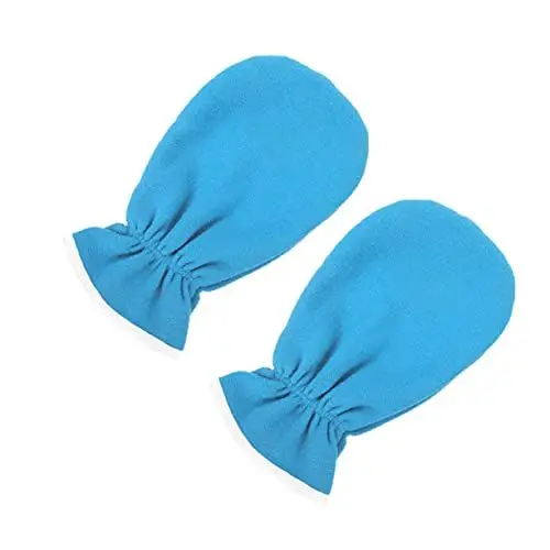 Produktbild: DRESSOOS 1 Paar Wartungshandschuhe mit ätherischen Ölen Heißwachs für Hände u Paraffinwachs-Nachfüllungen exfoliating glove exfoliate gloves Hitzeschutzhandschuhe Spa-Pflegehandschuhe Blue