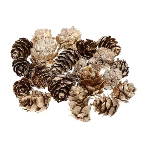 Produktbild: DRESSOOS 20pcs Weihnachten Künstliche Mini Lebensechte Holz Material Dekorationen Blume Box Ornamente Für Weihnachten Decor